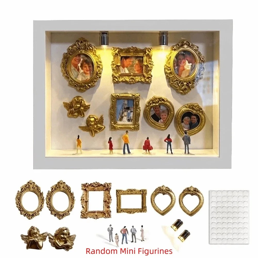 Paw Museum Classic Frame — White; kit components shown